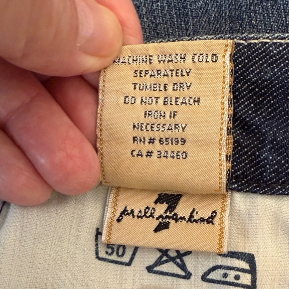 7 For All Mankind Indigo Pencil Skirt - Picture 7 of 13